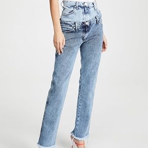 Natasha Zinko Double Waist Asymmetric Jeans